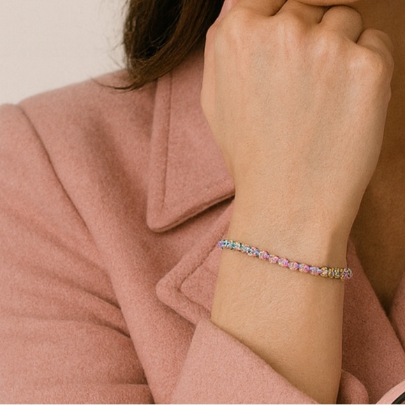 Sterling Silver multicolor bracelet - Picture 2 of 6